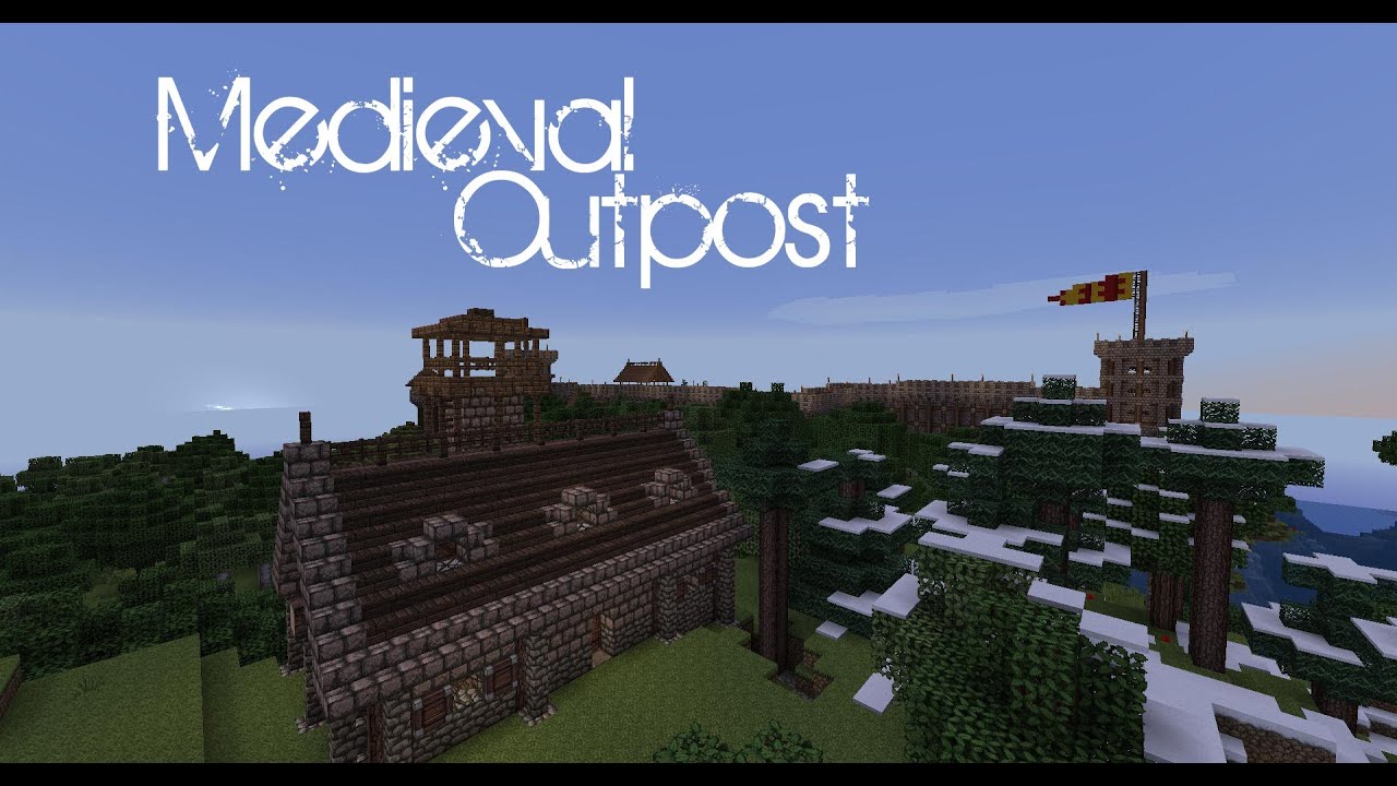 Minecraft Medieval Outpost Tutorial Youtube 8573