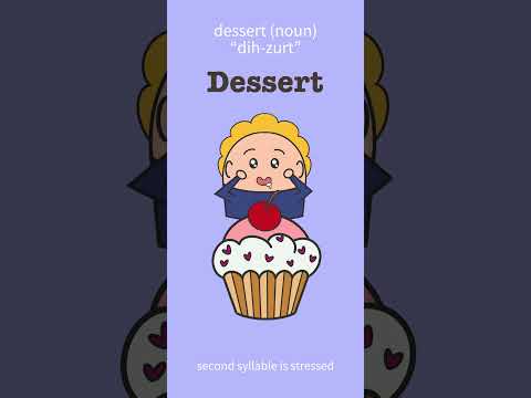 English Pronunciation Training “dessert vs. desert” #esl #pronunciation #english #syllable #learning