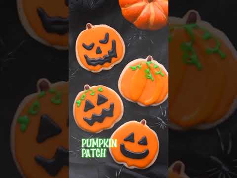Halloween Pumpkin Cookies #shorts