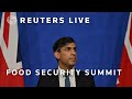 LIVE: Global Food Security Summit opens in London