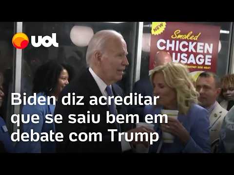 Biden após debate com Trump: 'Eu acho que nos saímos bem; é difícil debater com um mentiroso'