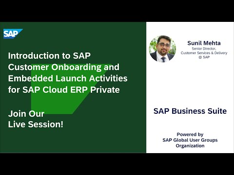 Introduction to SAP Customer Onboarding and Embedded Launch Activities for RISE with SAP