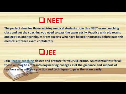 Best class in Pune for NEET | IIT  |  JEE  |  CET  |  BOARD