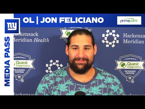 First Interview with Jon Feliciano | New York Giants video clip