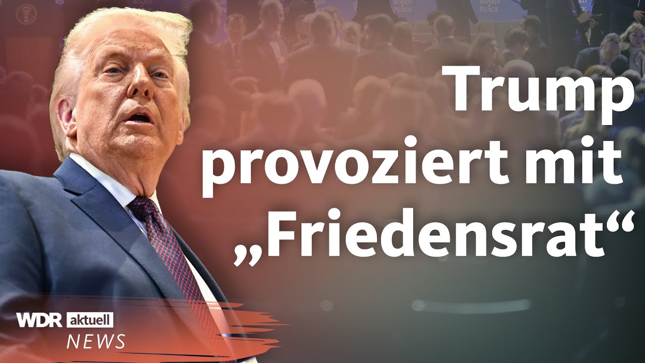 Davos: Trump gründet Friedensrat, Merz spricht von neuer Weltordnung | WDR Aktuelle Stunde