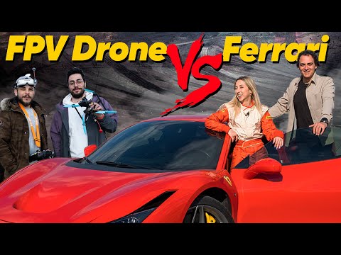 Patronun Arabasıyla Drift! | Ferrari F8 Tributo ile En Hızlı Drone’u Kapıştırdık