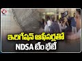 NDSA Team Holds Meeting With Irrigation Officials At Jalasoudha | Medigadda Damage | V6 News