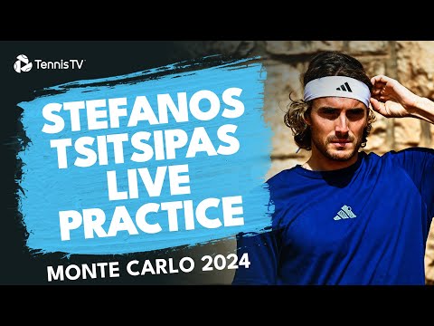 LIVE PRACTICE STREAM | Stefanos Tsitsipas Warms Up For Day 5! ⚡️