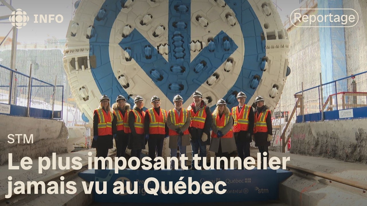 Prolongement de la ligne bleue: le tunnelier est arrivé à Montréal
