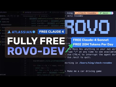 Rovo Dev Agent: This AI Coder has FREE 20M Tokens/Day of Claude 4 Sonnet!