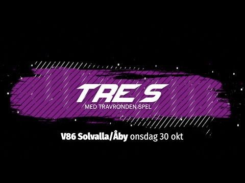 Speltips V86 Solvalla/Åby - 30 oktober | JACKPOTT