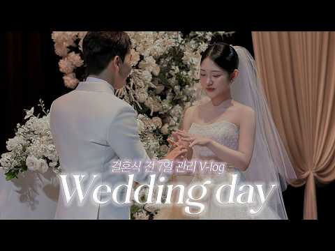 VLOG | 결혼식 <strong>D</strong> -7 부터 <strong>D</strong> -<strong>DAY</strong> 본식 브이로그 👰🏻‍♀️🤍