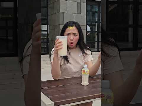 CHALLENGE HABISIN SUSU KACANG DARI JAUH!