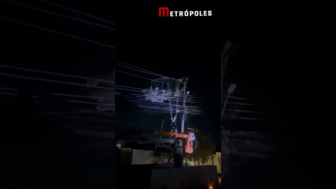Paraquedista do Exército cai em fios de alta tensão após salto em GO