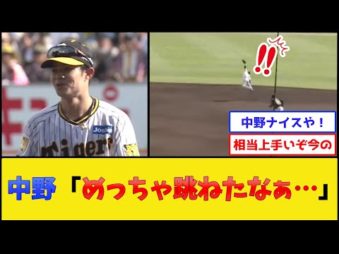 【反応◎】阪神中野、とんでもないイレギュラーに見舞われた結果【阪神タイガース】【プロ野球なんJ 2ch プロ野球反応集】