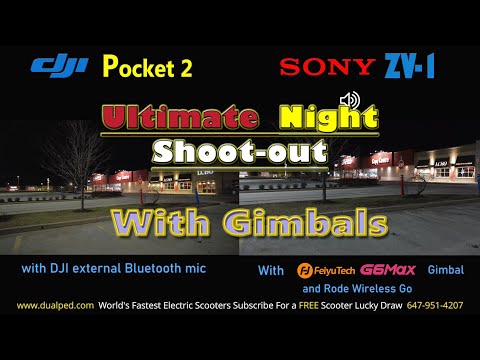 DJI Pocket 2 vs Sony ZV1 Night Fight & External Audio Fight