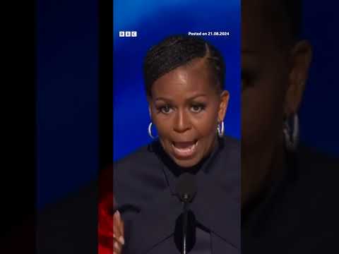 Michelle Obama references Donald Trump's "black job" comment at DNC. #DNC #BBCNews