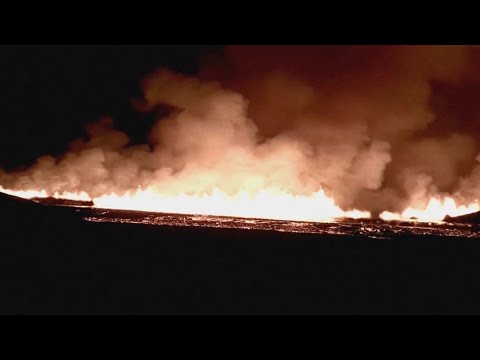 Live: Icelandic volcano erupts for 10th time in three years