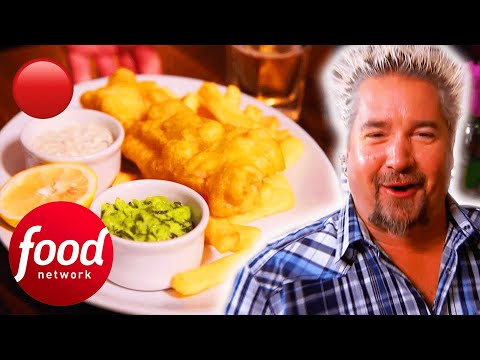 🔴 Guy Fieri V British Food! 🇬🇧 | Diners Drive-Ins & Dives