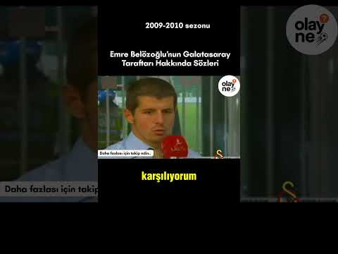 Emre Belözoğlu'nun Galatasaray taraftarıyla ilgili röportajı#viral #galatasaray #futbol #fenerbahçe