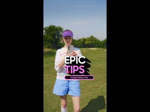 Epic Tips x Galaxy S24 Ultra: Perfect your swing with Instant Slow-mo | Samsung
