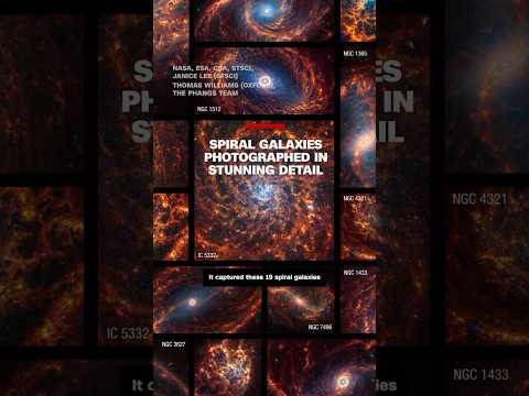 Spiral galaxies photographed in stunning detail