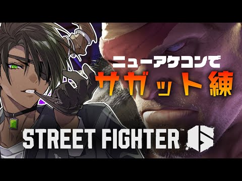 【ストリートファイター6】ニューアケコンでサガット練習【荒咬オウガ /ホロスターズ】