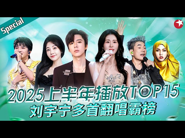 2025上半年播放量TOP15！刘宇宁多首舞台霸榜,张碧晨热度不减,开嗓就是爆红金曲！#宝藏音乐特辑