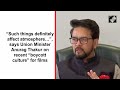 Boycott Culture Spoils Atmosphere: Anurag Thakur Amid Pathaan Row  - 01:18 min - News - Video