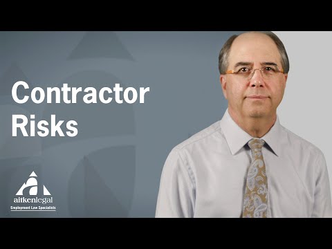 Risks when engaging a contractor