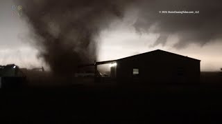 Amazing Tornadoes Near Lubbock, Texas Almost Hits A House
