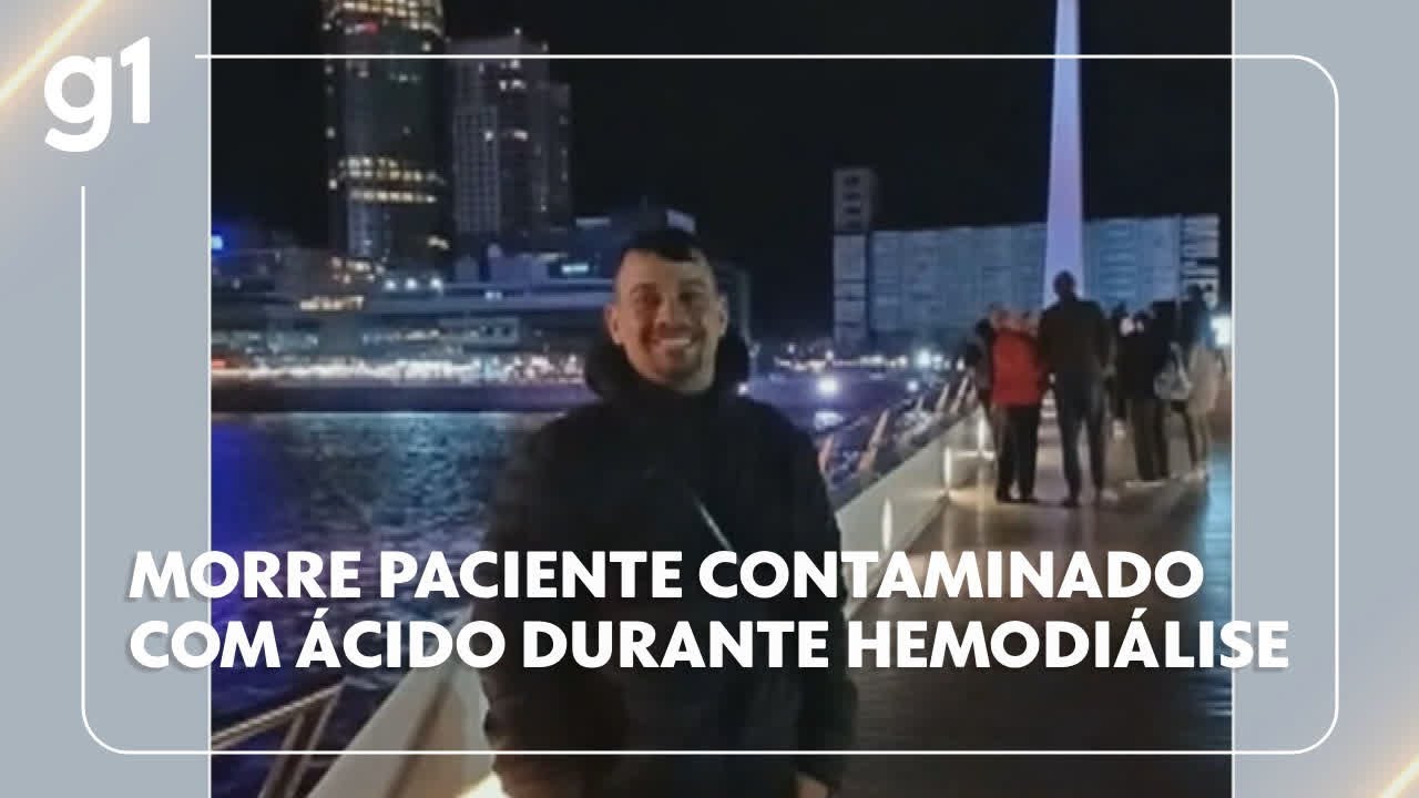 Entregador contaminado por ácido durante hemodiálise em São Gonçalo morre após 18 dias internado