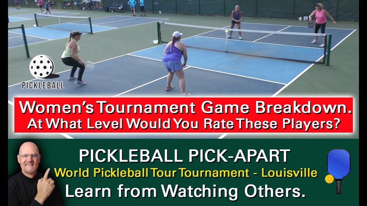 Pickleball! Tournament Play. At What Skill Level Would You Rate These Players?