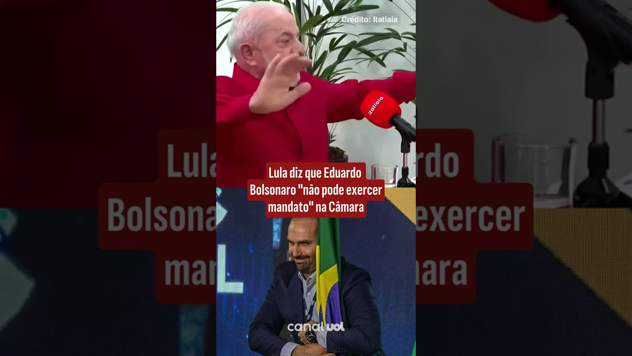 Lula diz que Eduardo Bolsonaro não pode exercer mandato e que cobrou Motta para cassação