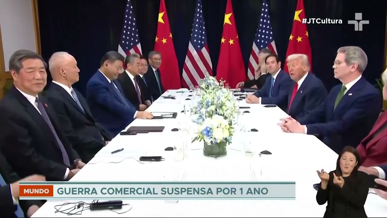 Donald Trump e Xi Jinping anunciam trégua na guerra comercial  TV Online Donald Trump e Xi Jinping anunciam trégua na guerra comercial