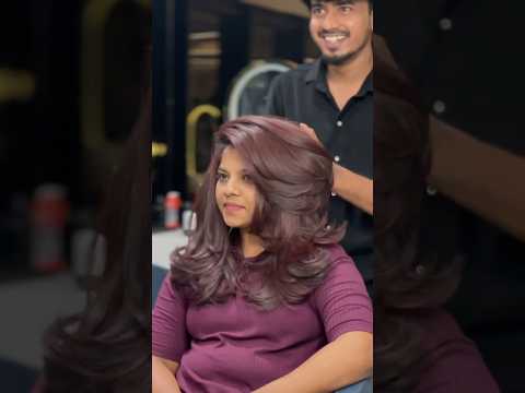 Wine red 🍷 AND ✨Modern butterfly 🦋MORE DETAIL ☎️(9600135630) #haircut #love