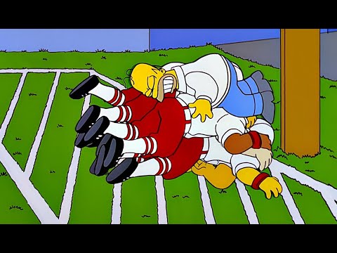The Simpsons - Springfield University homecoming part 2 - football game