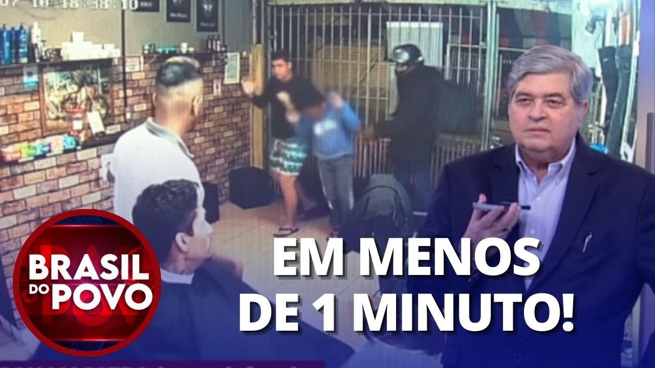Levou até as balinhas Bandido assalta barbearia em Osasco