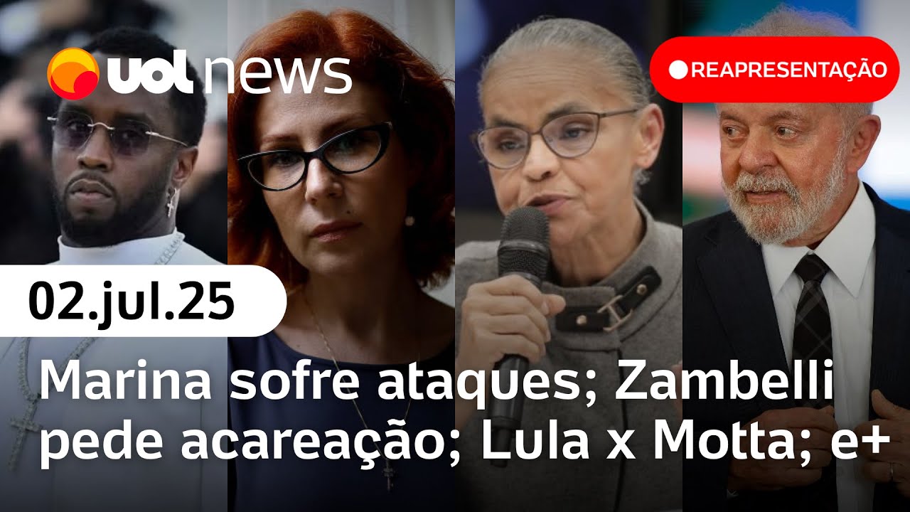 Lula diz que vai conversar com Motta e Alcolumbre; Zambelli pede acareação; Marina sofre ataques e +