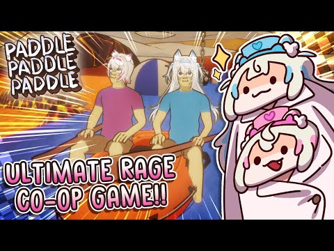 【PADDLE PADDLE PADDLE】co-op rage games bring out top tier twin squabbling 🐾【FUWAMOCO｜いい双子の日】