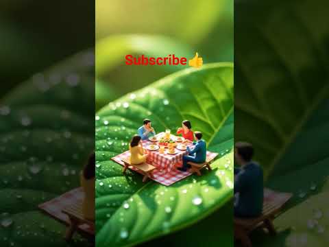 🍃 चार आदमी आम के पत्ते पर बैठकर डिनर कर रहे हैं | #DivineScene #AIShorts #ViralVideo #PositiveEnergy