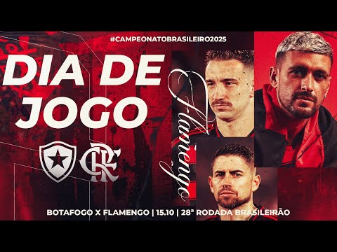 🔴 AO VIVO: BOTAFOGO X FLAMENGO | PRÉ-JOGO + NARRAÇÃO | BRASILEIRÃO (15/10/25)