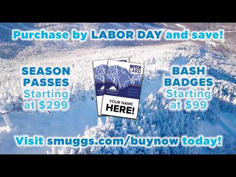Smuggs Labor Day 2026/27 Season Pass & Badge Deal!