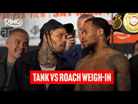 Gervonta Davis Tries To INTIMIDATE Lamont Roach At Weigh-In