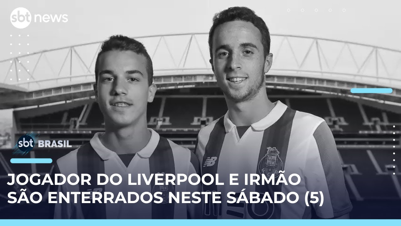 Diogo Jota e André Silva são sepultados em Portugal | SBTBrasil