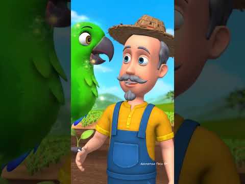 "Magical Tota aur Bodybuilder Kisan ki Kahani 🌱🔥 | Heart Touching Story"#ai#youtubeshorts