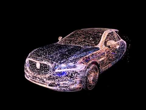 3D Mapping on a transparent Jaguar car