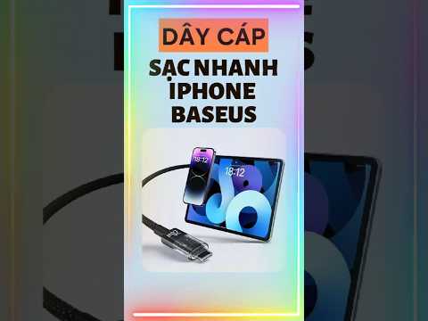 Dây cáp sạc nhanh baseus cho iphone trong suốt thời trang #daysac #daysaciphone #daysacbaseus