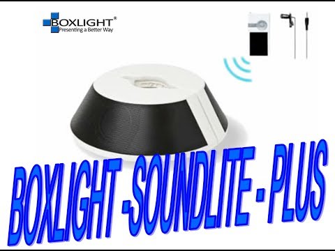 video BOXLIGHT Soundlite + 30W, Compact Wireless Audio Presentation Solution