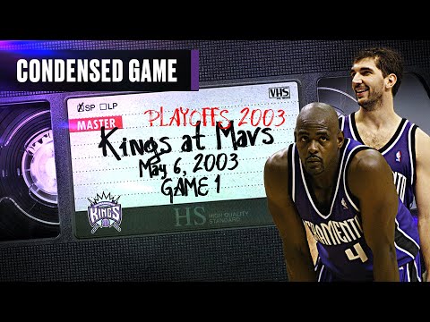 Kings Rout Mavs in Game 1 of 2003 2nd Round | Kings at Mavericks 5.6.03 video clip